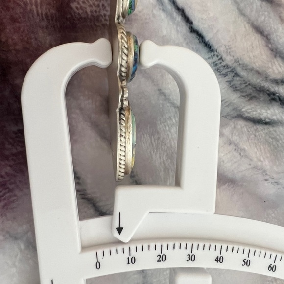 ❤️ Spiderweb Opal Navajo Influenced Statement Pendant 14.9gm 14mm Bail Stunning - Picture 10 of 12